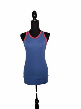 The North Face Women’s Tank Top - Blue with Pink Trim XS